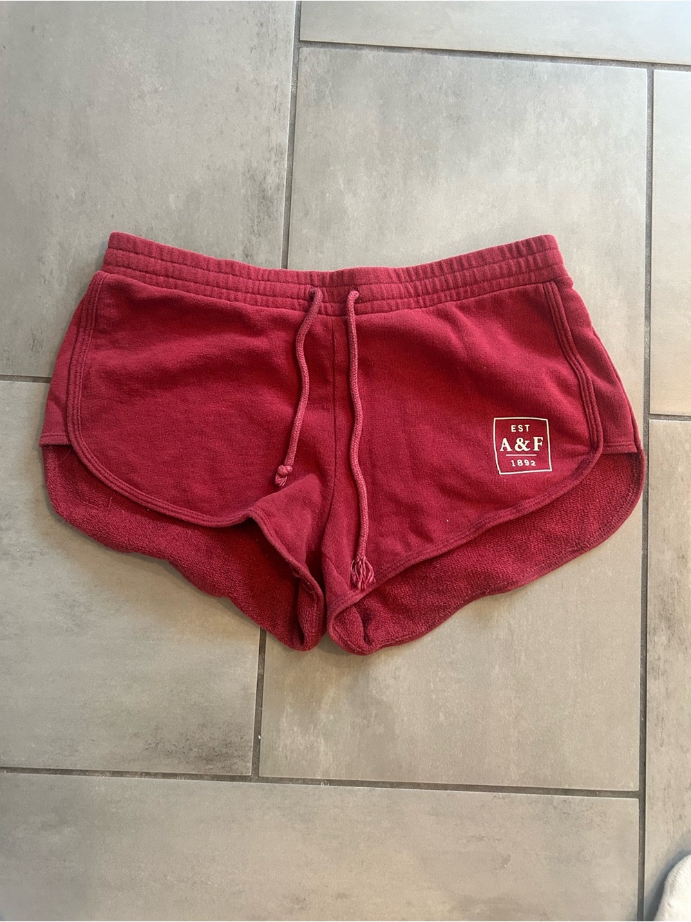 Y2K Abercrombie and Fitch Micro Shorts in Red